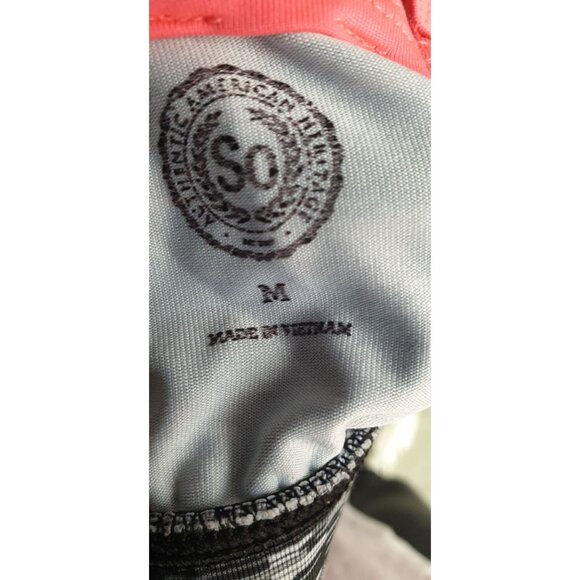 SO Sports Bra M Womens Adjustable Caged Back Polyester Blend Activewear - Picture 9 of 9